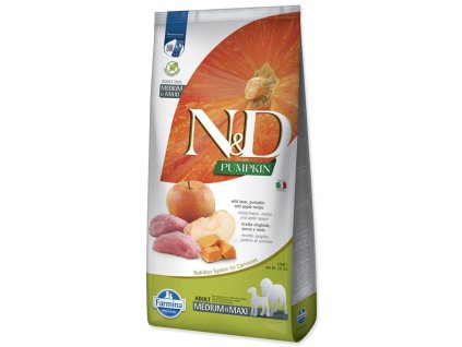 Krmivo N&D Adult Medium & Maxi Grain Pumpkin Wild Boar & Apple 12kg