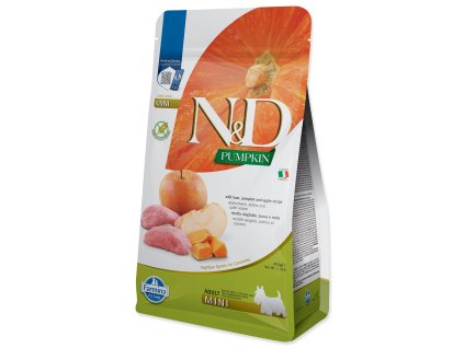 Feed N&D Dog Adult Mini Grain Free Pumpkin Wild Boar & Apple 0.8 kg