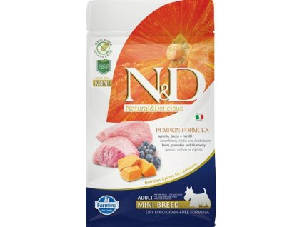 N&D Grain Free Dog Adult Mini Pumpkin Lamb & Blueberry 800 g