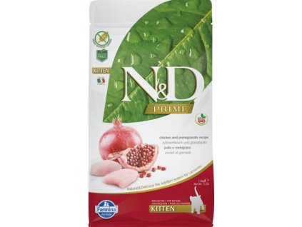 N&D PRIME Cat Grain Free Kitten Chicken & Pom. 1,5 kg