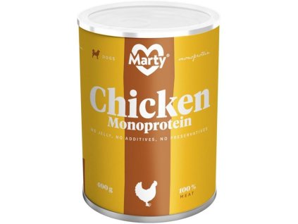 MARTY hátrányai. kutyáknak - Monoprotein csirke 400 g