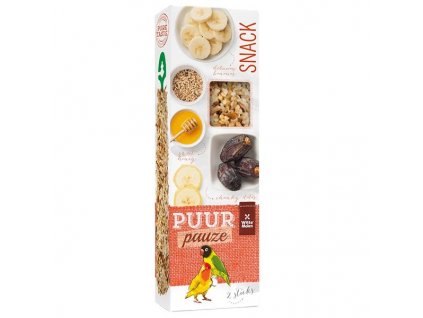 PUUR pause bird - stick. agapornis, dates+honey 60 g