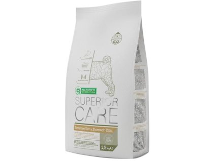 Nature's Protection Superior Care Dog Dry Sensitive Adult Rase mici Miel 1,5 kg