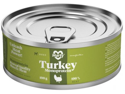 MARTY canned food for dogs - Turkey monoprotein 100 g