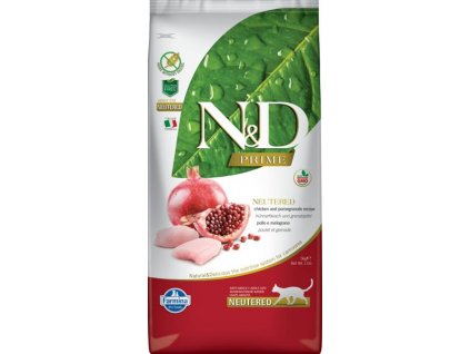 N&D PRIME Cat Neutered Chicken & Pomegr. 5 kg