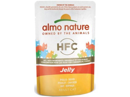 Almo Nature cat kaps. Jelly-kuře 55g