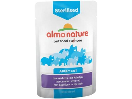 Almo Nature Daily Menu Functional cat kaps. Sterilised treska 70g