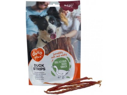 Carne de câine Duvo+! Fâșii de rață 80 g