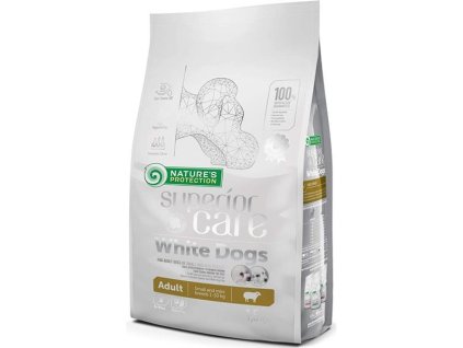Nature's Protection Îngrijire superioară Câine Uscat Câini albi Adulti Rase mici Miel 1,5 kg