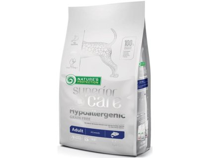 Nature's Protection Superior Care sucha karma dla psów dla dorosłych, hipoalergiczna, bez zbóż, łosoś 1,5 kg