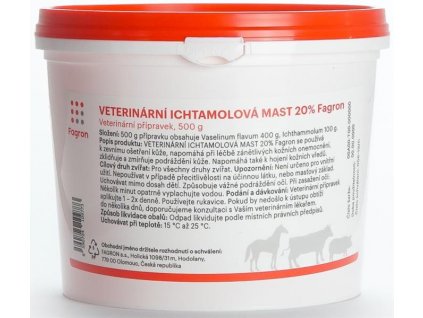 Ichtammolová mast 20% 1kg veterinární