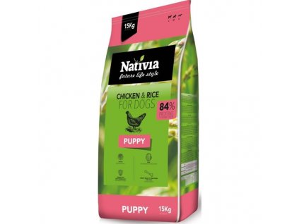 Nativia Puppy Chicken & Rice 15 kg