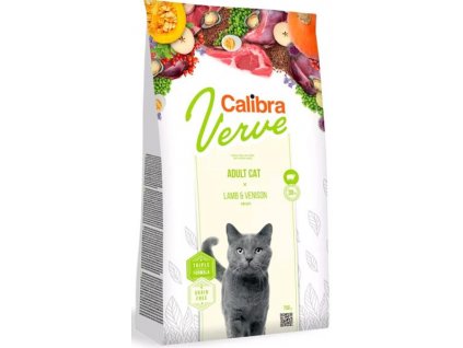 Calibra Cat Verve Grain Free Adult Lamb&Venison 8+ 750 g