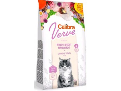 Calibra Cat Verve Getreidefrei Indoor&Weight Huhn 3,5 kg