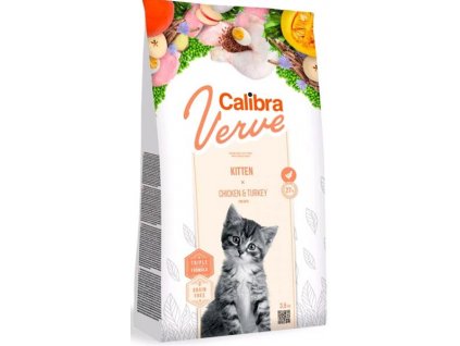 Calibra Cat Verve Grain Free Kitten Chicken&Turcia 3,5 kg
