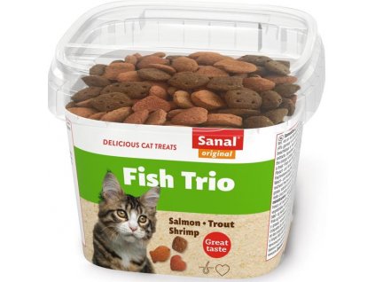 Sanal macska snack Fish TRIO 75 g
