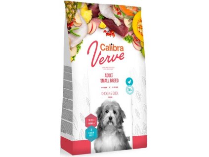 Calibra Dog Verve GF Adult Small Kurczak i Kaczka 6 kg