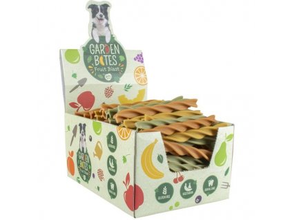 Garden Bites Fruity - krútená tyčka L displej 135 ks