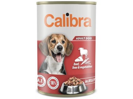 Calibra Dog konz. hovězí+játra+zelenina v želé 1240 g NOVÝ