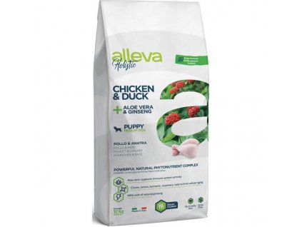 ALLEVA HOLISTIC Dog Dry Puppy/Junior Chicken Medium 12kg