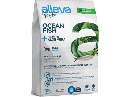 ALLEVA HOLISTIC Karma sucha dla dorosłych kotów z rybami oceanicznymi 1,5 kg