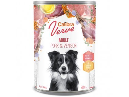 Calibra Dog Verve konz. GF Adult Pork & Venison 400 g