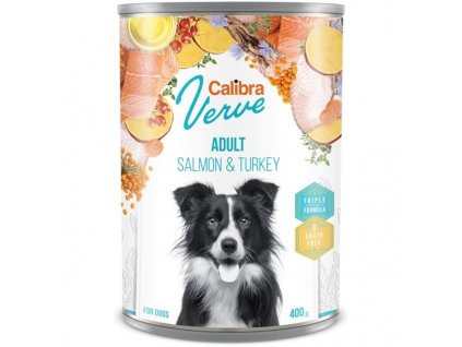 Calibra Dog Verve konz. GF Adult Salmon & Turkey 400 g