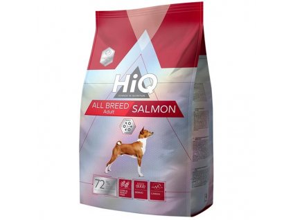 HiQ Trockenfutter für erwachsene Hunde mit Lachs, 11 kg