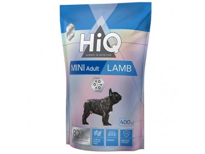 HiQ Dog Dry Adult Mini Lamb 400 g