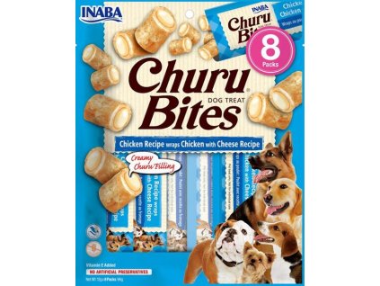Inaba Churu Bites gustare caine pui 8x 12g