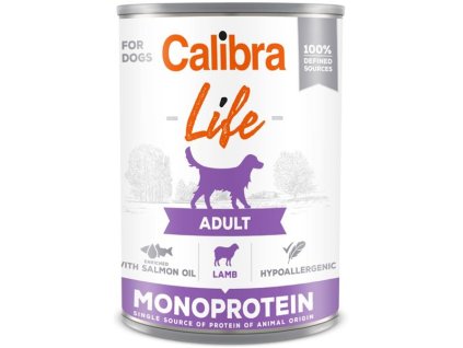 Calibra Dog Life Konz. Lammfleisch für Erwachsene, 400 g