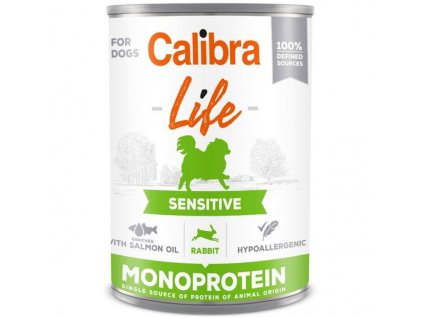 Calibra Dog Life konz. Sensitive Rabbit 400g