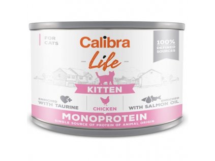 Calibra Cat Life konz. Kitten Chicken 200g