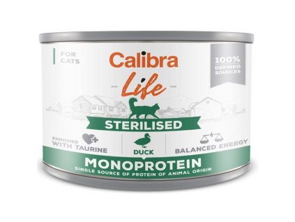 Calibra Cat Life skoncentrowana kaczka sterylizowana 200g