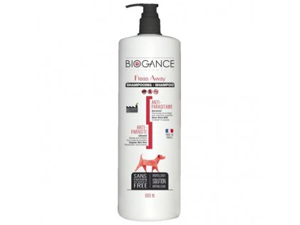 Biogancia šampón Fleas away dog - antiparazitný 1l