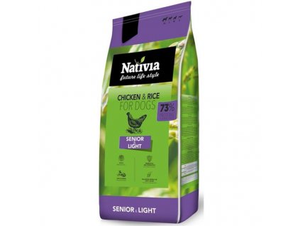 Nativia Dog Senior&Light Kurczak i Ryż 3 kg