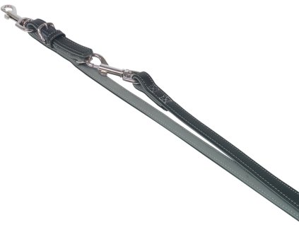 Smycz skórzana Nobby Pacific szara lamówka SM 200cm / 14mm  + 3% SLEVA se Slevovým kupónem: bonus