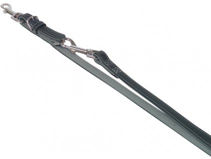 Nobby Pacific Lederleine graue Paspel L-XL 200cm / 18mm  + 3% SLEVA se Slevovým kupónem: bonus
