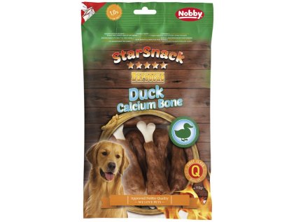 Nobby StarSnack BBQ Duck Calcium Bone pamlsky 113g