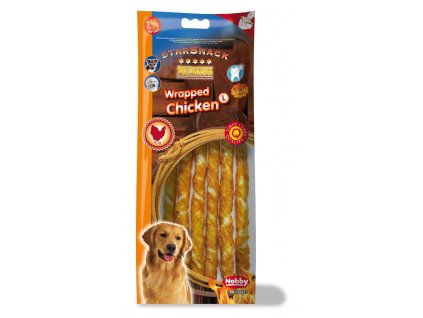 Nobby StarSnack BBQ fehérre csomagolt bivalyrudak csirkével 25cm/144g