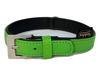 Nobby South obojek NAPPA kůže S 37cm zelená