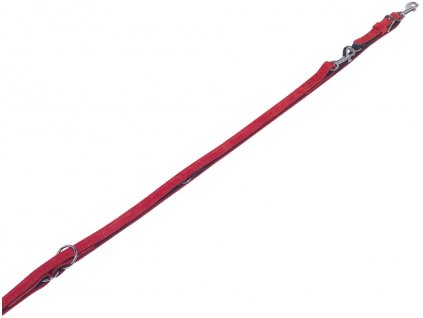 Nobby VELOURS Wildlederleine L-XL 2 m rot  + 3% SLEVA se Slevovým kupónem: bonus
