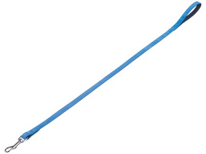 Nobby VELOURS suede leather leash SM 1 m turquoise