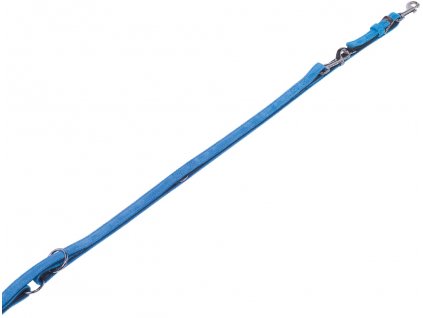 Nobby VELOURS vodítko ze semišové kůže L-XL 2 m tyrkysová