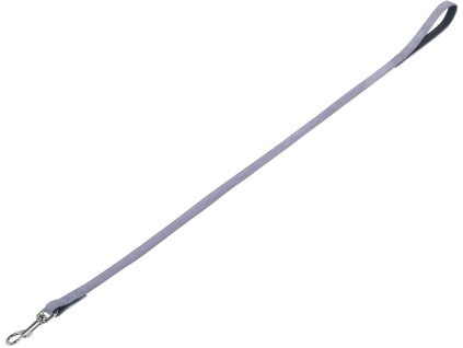 Nobby VELOURS vodítko ze semišové kůže L-XL 1 m šedá