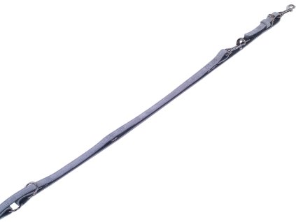 Nobby VELOURS vodítko ze semišové kůže S-M 2 m šedá