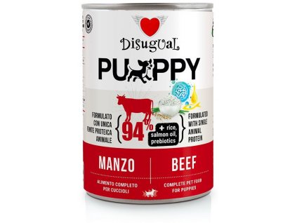 Disugual Dog Single Protein Puppy Hovězí konzerva 400g
