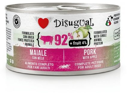 Disugual Fruit Dog Single Protein Vepřové s jablkem konzerva 150g