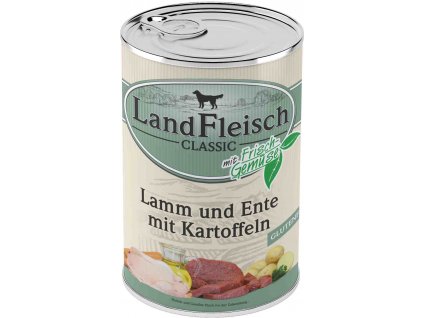 Landfleisch Dog Classic jahňacie, kačacie, zemiaky 400g