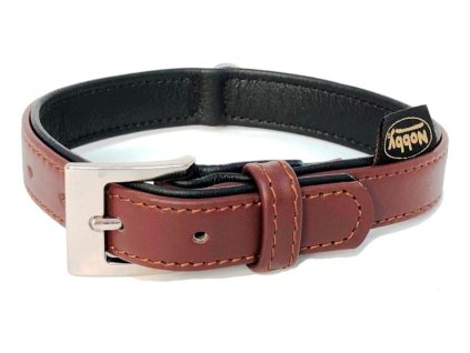 Nobby South collar NAPPA leather XS-S 32cm brown